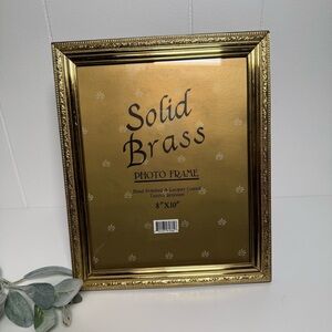 Vintage Solid Brass Picture Frame (8x10) Brass Aesthetic